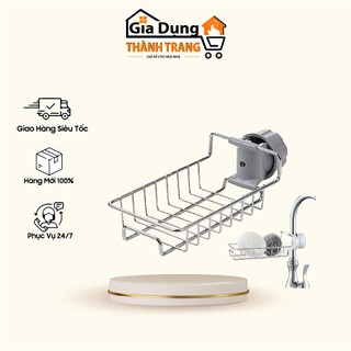 Giá Treo Vòi Đựng Đồ INOX Để Đồ Giẻ Rửa Chén Bát br00373