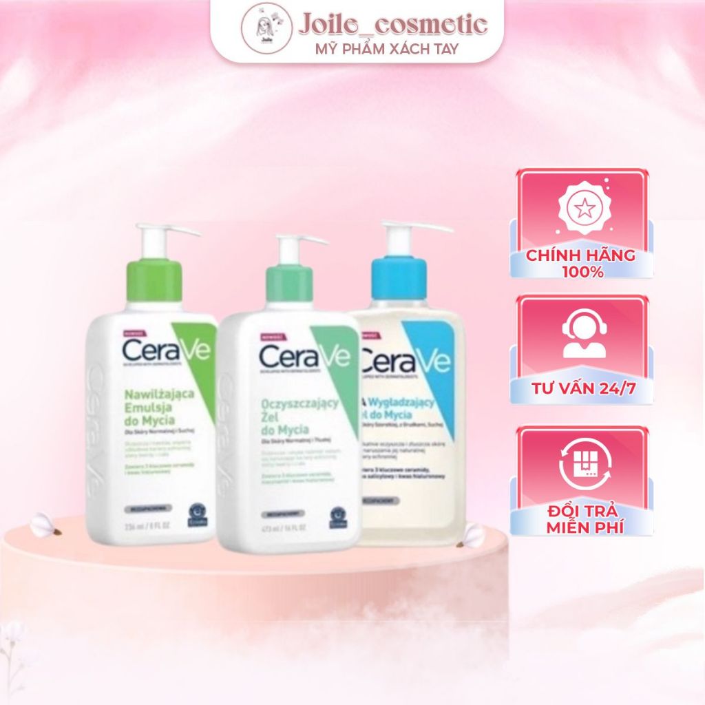 [473ml-236ml] Sữa Rửa Mặt Carave