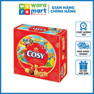 1 hộp bánh quy bơ thập cẩm cosy socola hộp thiếc 378g