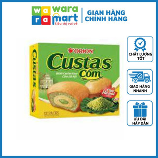 1 hộp bánh orion custas vị kem sữa/tiramisu/kem trứng/kem cốm hộp 12 cái