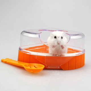 Nhà tắm cho hamster (to, dùng được cho bear, ww, robo, camp) 9 x 9 x 8 cm có bao gồm thìa xúc cát