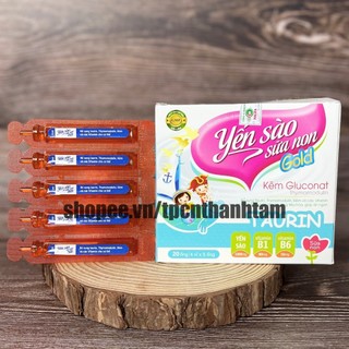 Siro ăn ngon Yến Sào Sữa Non giúp bé tăng khả năng hấp thu, tăng cường sức đề kháng, giảm biếng ăn, tăng cân- Hộp 20 ống