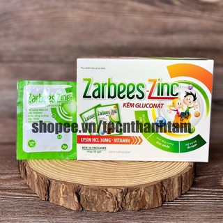 Cốm bổ sung kẽm Zarbees ZinC hỗ trợ tăng đề kháng, tăng cường sức khoẻ, giúp bé ngủ ngon - Hộp 30 gói