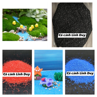 Cát màu trang trí hồ cá , cát trải nền hồ cá , cát bể cá