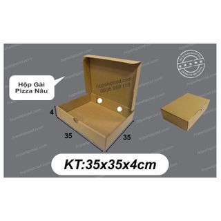 Combo 50 hộp đựng pizza size 35x35x4 cm