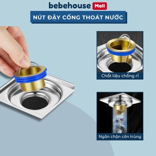 Lõi Đồng Thoát Sàn Chống Mùi, Ngăn Côn Trùng, Tránh Tắc Nghẽn Cống BC003 BEBEHOUSE