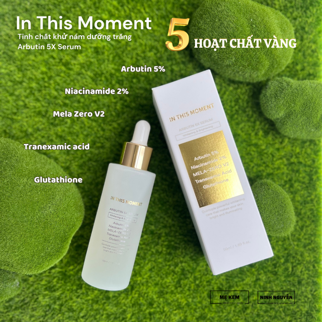 Tinh chất khử nám dưỡng trắng In This Moment Arbutin 5x Serum Tom Tit Top 50ml