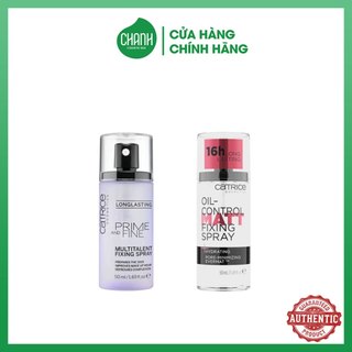 Xịt khoáng khóa nền giữ lớp makeup catrice fixing spray 50ml