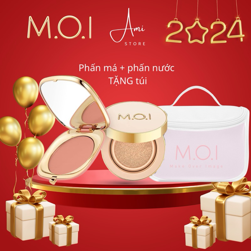 [MUA 2 TẶNG 1] Combo Cushion Premium - Phấn Nước MOI Cosmetics Hồ Ngọc Hà