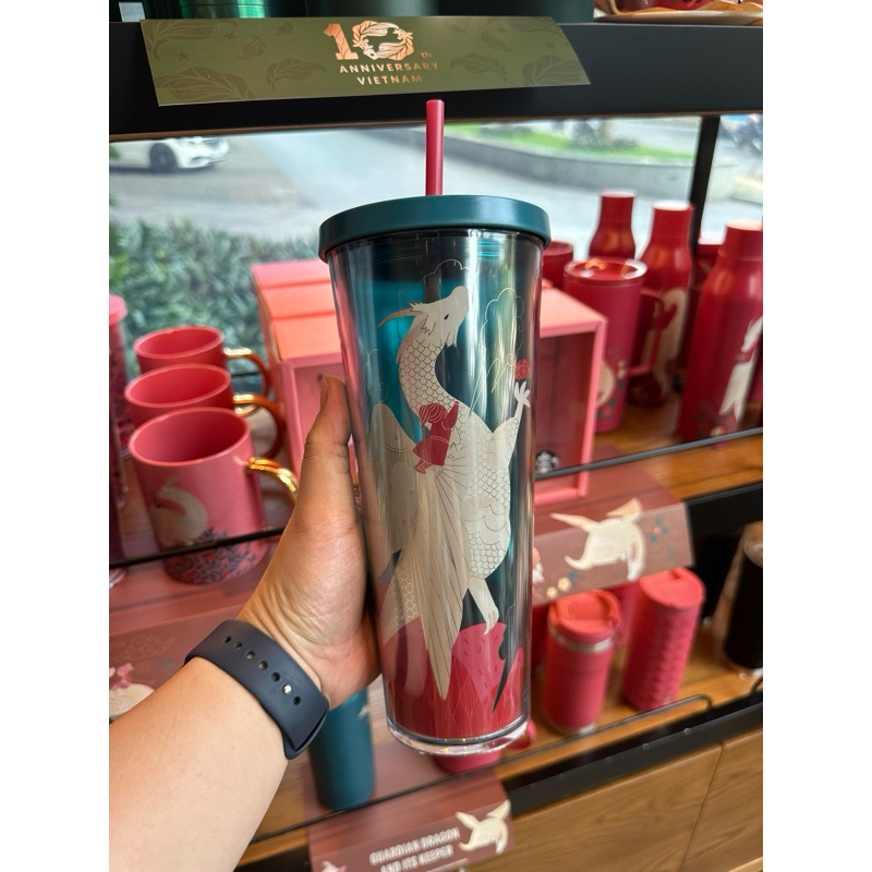 ly plastic cold cup Starbucks 2024 New Year Dragon