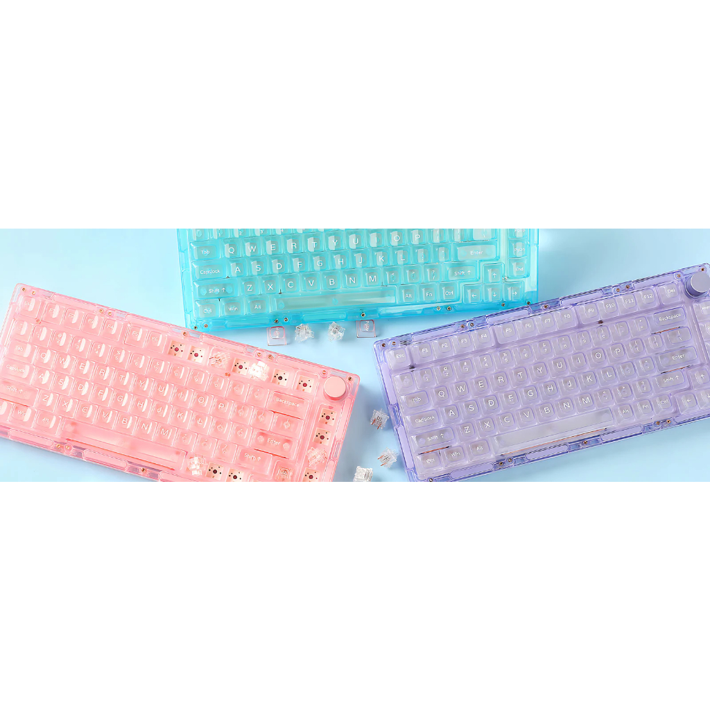 Monsgeek ICE75 /Bàn phím cơ trong suốt/Đèn ngủ