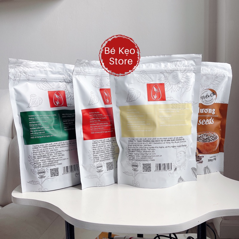 Hướng Dương Tẩm Vị Sữa Dừa, Táo, Óc Chó, Caramen Loại 1 Hạt To, Không Lép Gói 430g