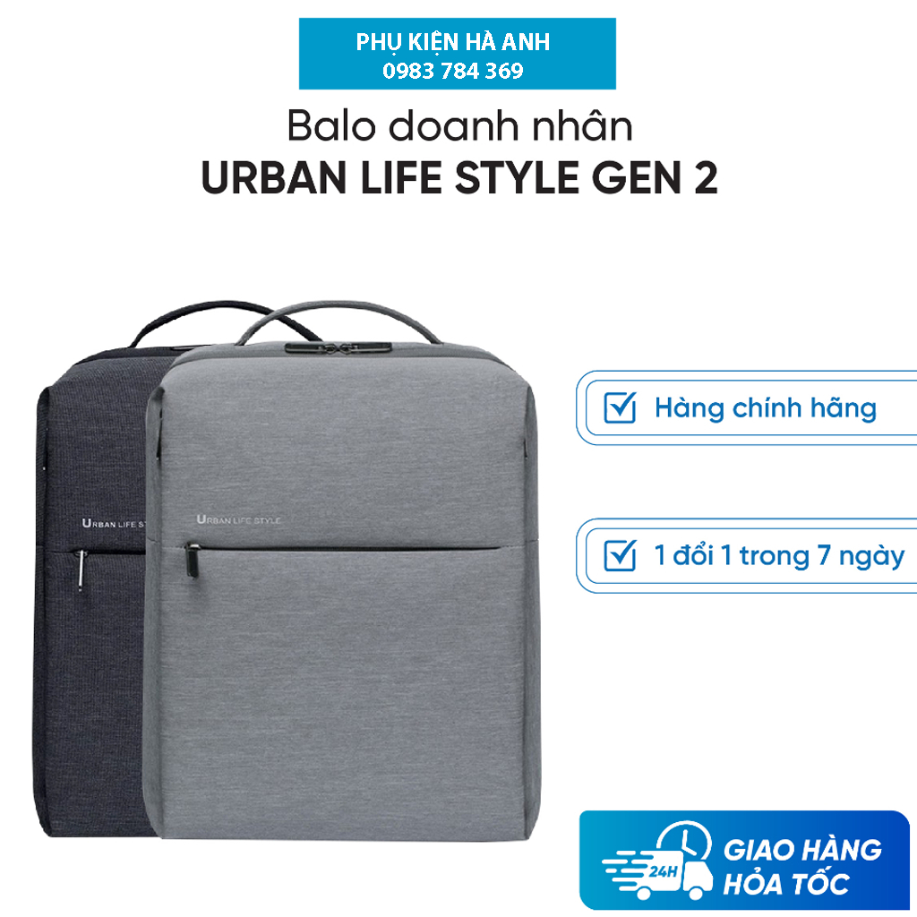 Balo Laptop, Balo doanh nhân Xiaomi Urban Life Style Gen 2