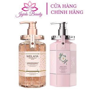 Sữa Tắm Weilaiya Chính Hãng Tuỷ Mật Hoa Hồng Damask Hương Nước Hoa Thơm Lâu DưỡngTrắng Da 450ml