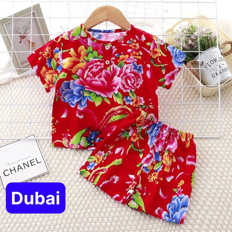 ĐỒ BỘ 3D IN HOA BÉ TRAI, BÉ GÁI - DUBAI FASHION
