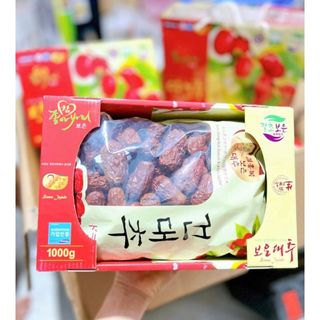 Táo đỏ hàn quốc sấy khô hộp 1kg tặng kèm túi xách