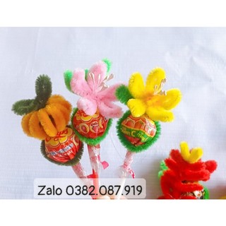 Combo set hoa kẹo mút Tết.