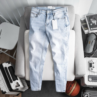 Quần jean nam slimfit cao cấp màu đen bạc thời trang xuất khẩu