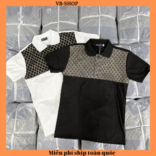 Áo thun nam ngắn tay cổ polo in thêu logo BBR sang trọng vải cotton 100% mềm mịn co giãn form regular VBSHO0012
