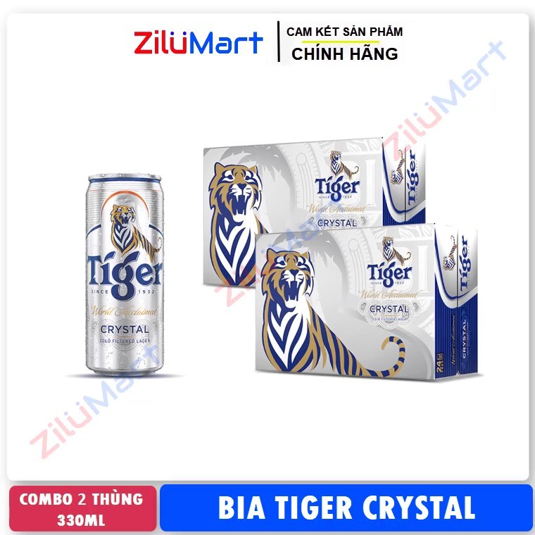 Bia Tiger bạc (combo 2 thùng) loại 330ml