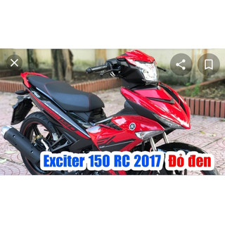 Yamaha - dàn áo cho xe exciter 150 màu đỏ đen đời 2017 .full dàn màu 11 món ,có đủ màu - vjc sài gòn