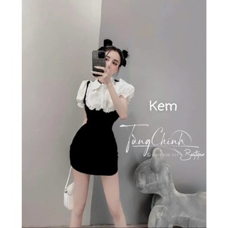 Đầm body- thun phối vải