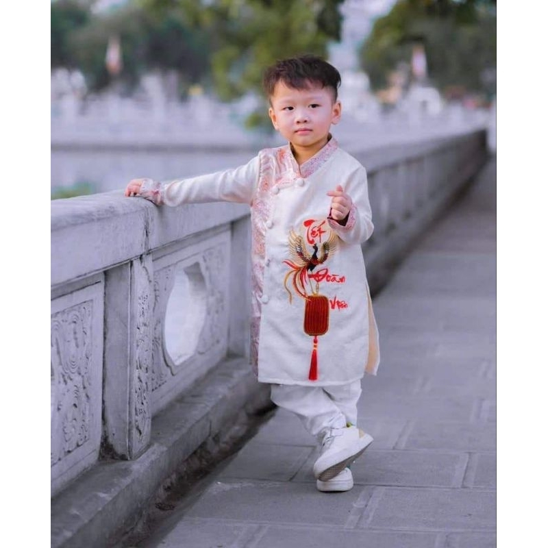 Áo dài bé trai sz đại dưới 45kg