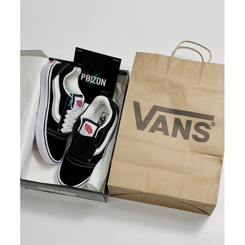 Giày Vans Knu Skool Black White