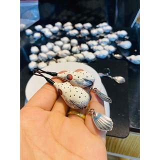 Nhái Đốm Lưỡi BKK Chì Đúc Dây Rút Nhạy Cá _ Body 3.8c, _ 2 Action Nổi Và Chìm ( mua 2 con tặng 1 cá sắt )