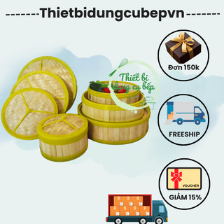 Xửng Hấp Tre Vành Nhựa, Inox