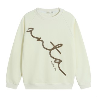  Áo sweater phom vừa nam nữ ANTA nỉ lót lông nhung cao cấp mềm mịn 