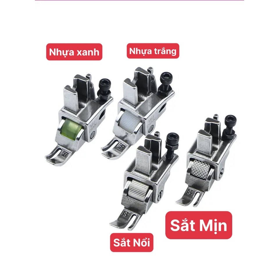 Chân vịt chống nhăn bánh xe 1 ly Tra Khoá, Trần Bông dùng cho máy may 1 kim công nghiệp