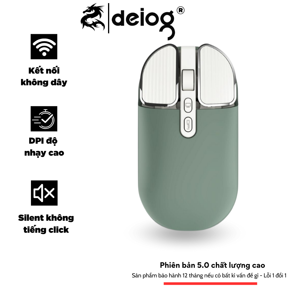 Chuột Không Dây Bluetooth M203 Wireless Pin Sạc 500mAh Dùng Cho Mac Máy Tính, Laptop, Ipad Hàng Công Ty Có Bảo Hành