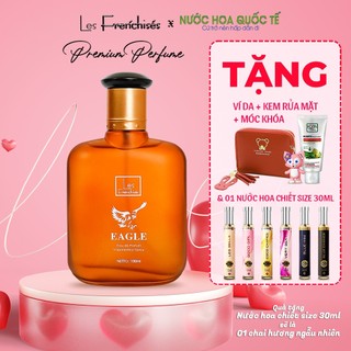 Nước hoa nam chính hãng thơm lâu, Dầu Thơm lịch lãm cho nam- Nồng độ EDP dung tích 100ml - EAGLE 100ml Nuochoaquocte
