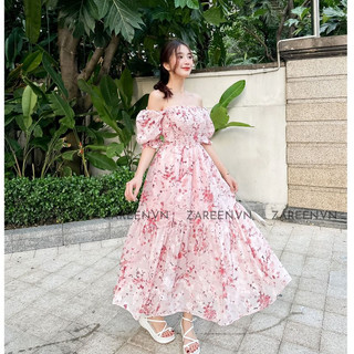 ZAREEN | ĐẦM HOA ĐUÔI CÁ XẺ ĐÙI ZAREEN DAX50 - HỒNG