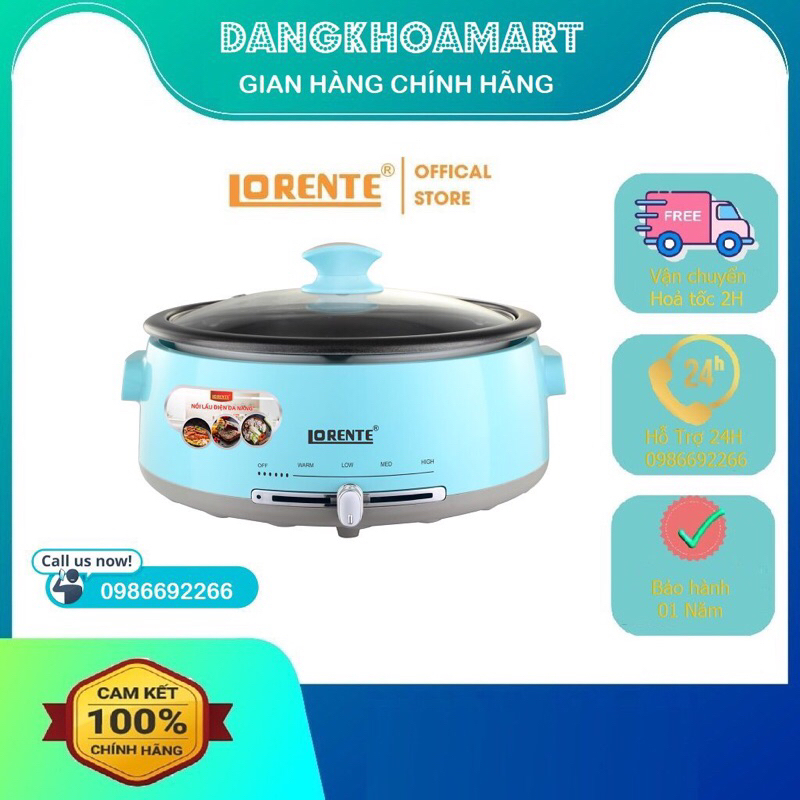 LẨU NƯỚNG ĐA NĂNG LORENTE LT730 4L