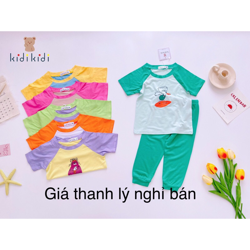 BỘ THUN LẠNH TAY NGẮN QUẦN DÀI CHO BÉ/ GÁI