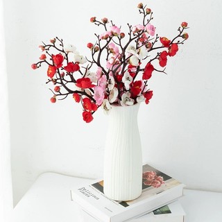 Cành đào cổ cành mai giả đào giả trang trí tết 30cm