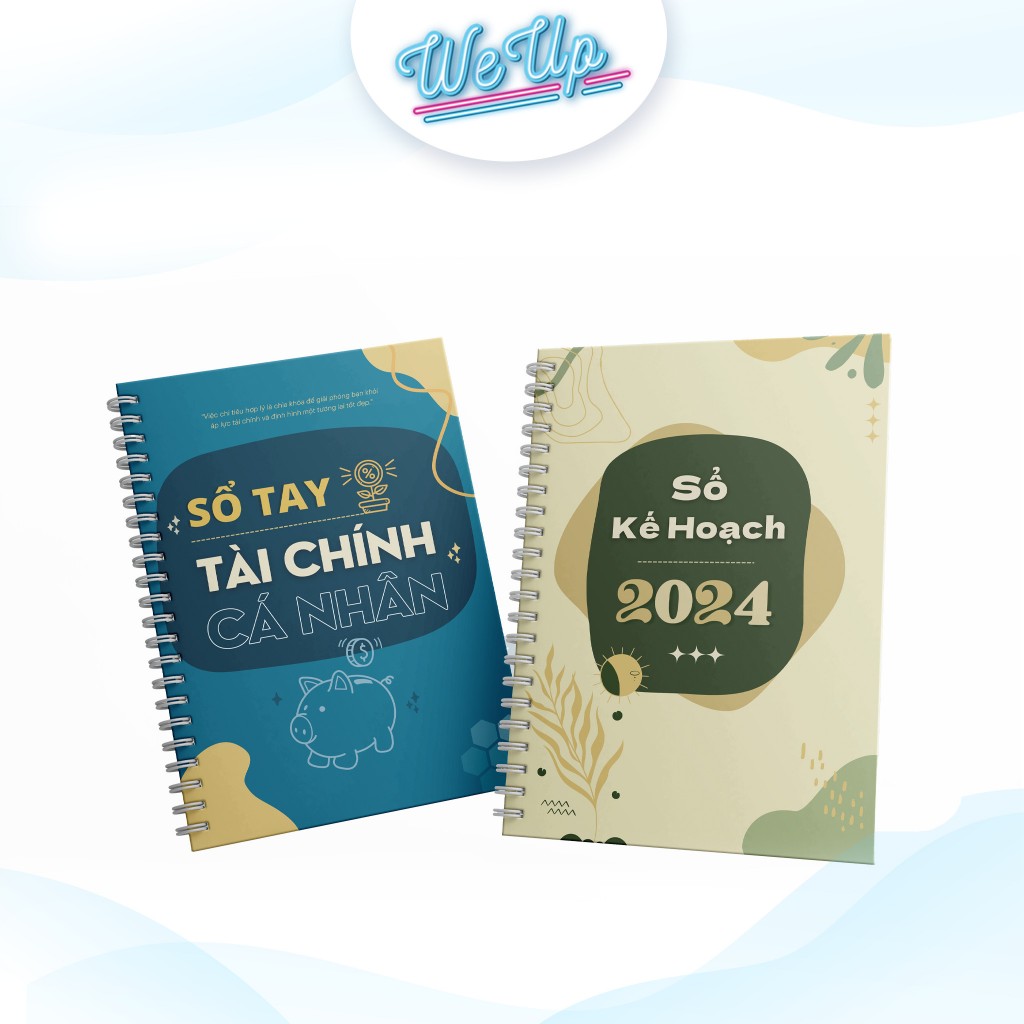 Sách - Combo sổ kế hoạch: Sổ kế hoạch 2024 và Sổ ghi chép tài chính cá nhân