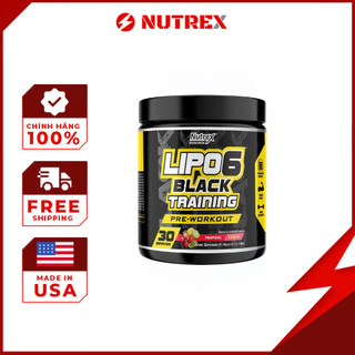 Hỗ Trợ Giảm Mỡ Giảm Nutrex Lipo 6 Black Training 30 lần dùng