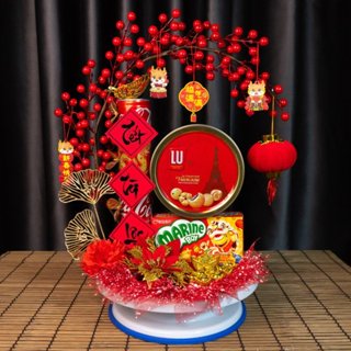 TẶNG ĐÈN LED 2M SET Phụ Kiện Trang Trí Ngày Tết tháp oản, tháp bánh, tháp nước ngọt mã D06 D11