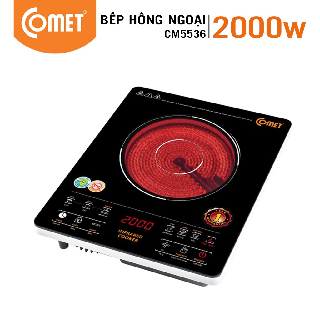 Hỏa tốc - Bếp hồng ngoại cảm ứng 200W COMET - CM5536