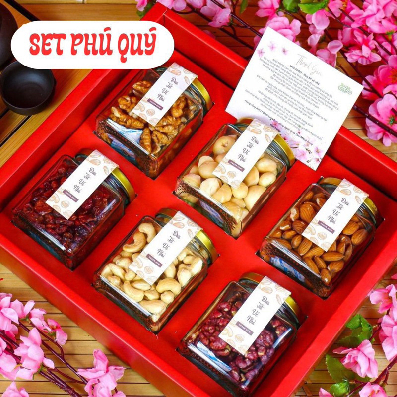 Com bo quà tết Sét Phú Quý Aho Food + lì xì tết