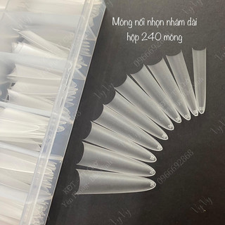 Móng nối nhọn nhám phom dài 240 móng