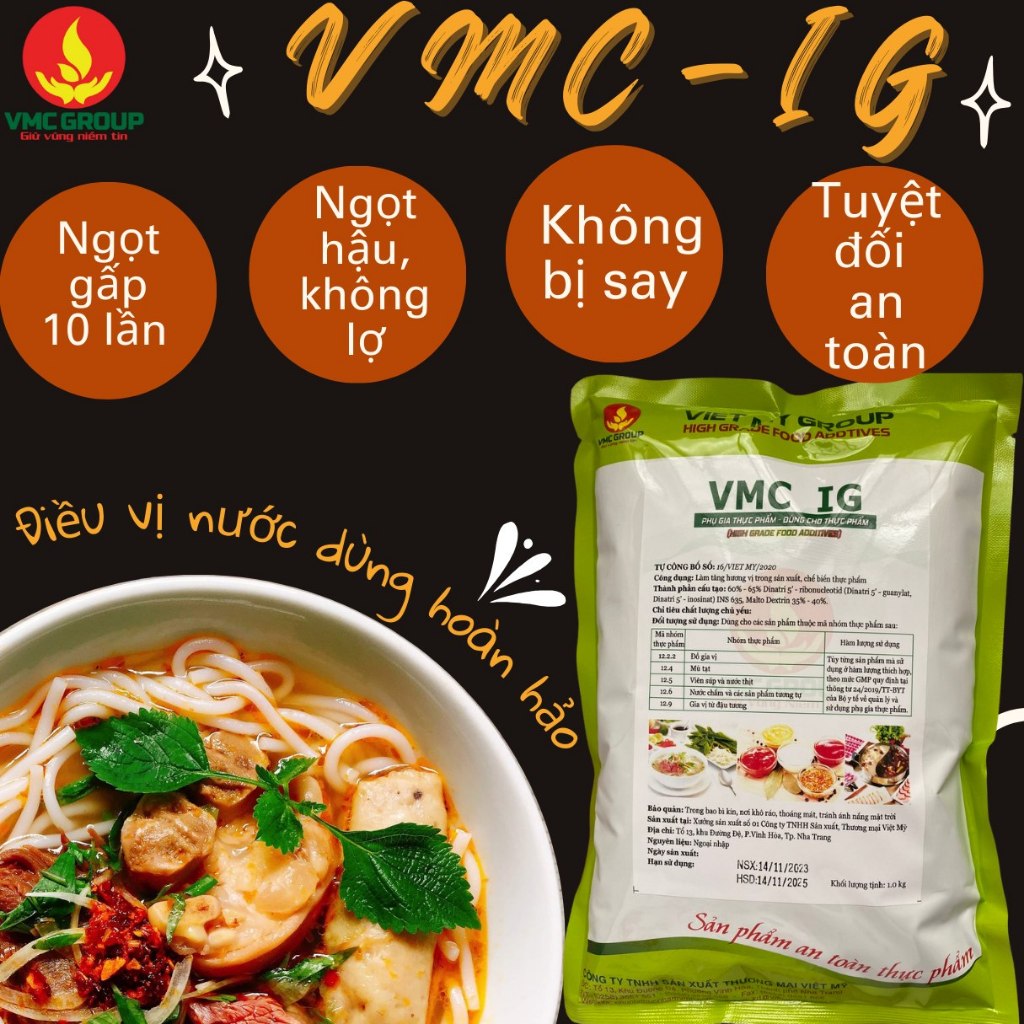 𝐕𝐌𝐂 𝐈𝐆 - ĐIỀU VỊ TẠO NGỌT NƯỚC DÙNG CAO CẤP