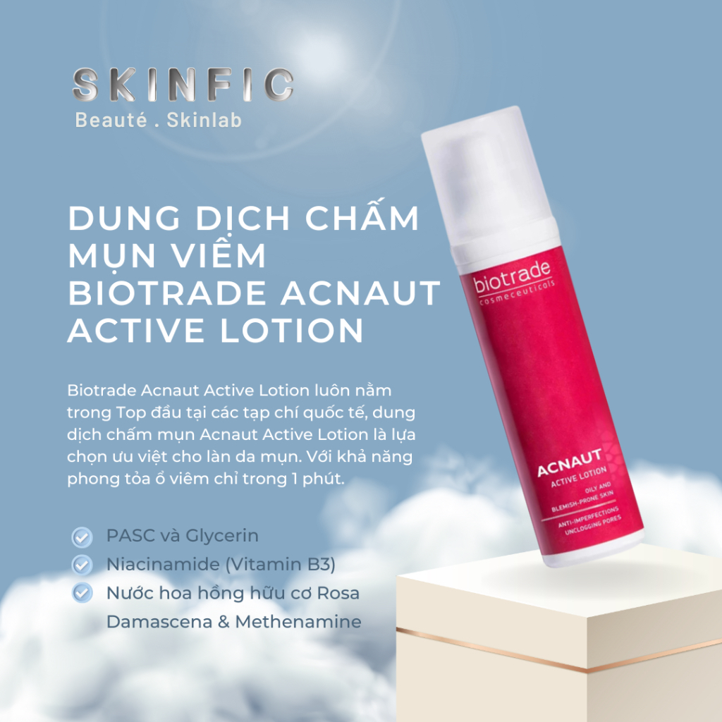 Dung dịch chấm mụn viêm Biotrade Acnaut Active Lotion