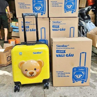 Vali gấu vàng similac 18inch - vali huggies khủng long , thỏ