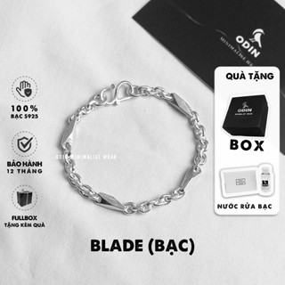 Vòng tay ODIN BLADE BẠC S925 Phong cách mạnh mẽ & thanh lịch - Tặng kèm set box ODIN & Khăn lau nước rửa bạc