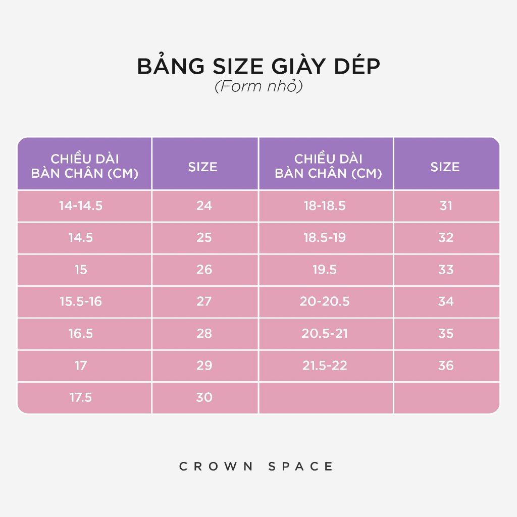 Giày Bệt Bé Gái Sang Chảnh Crown Space CRUK3163 Giày Búp Bê Trai Tim Quai Ngang Size 28-37 Có Chống Bàn Chân Bẹt