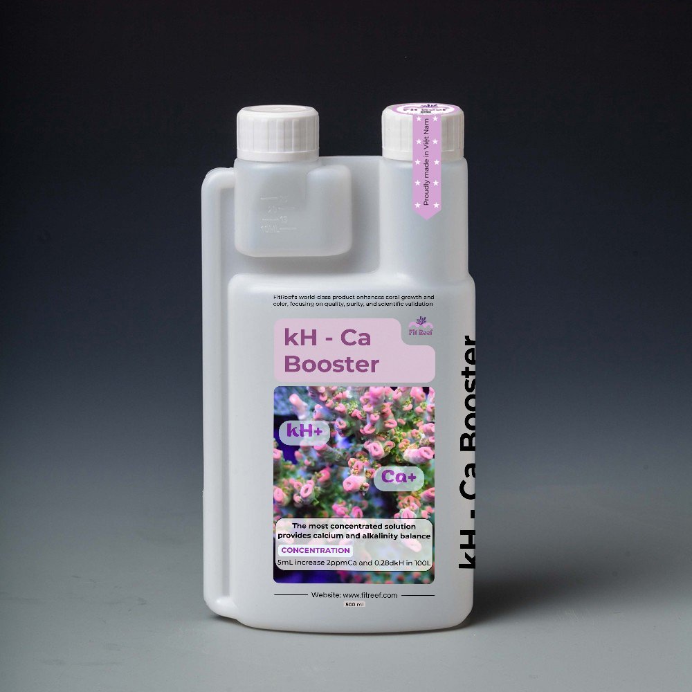 FitReef kH-Ca booster Giải pháp hoàn hảo và cô đặc nhất cung cấp đa lượng Calcium - canxi và kH cân 